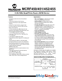 Datasheet MCRF451/S manufacturer Microchip