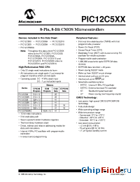 Datasheet PIC12 manufacturer Microchip