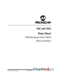 Datasheet PIC16C554-04E/P manufacturer Microchip