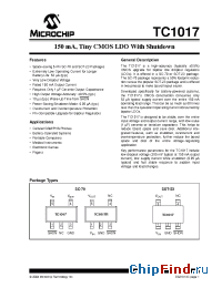 Datasheet TC1017-1.85VCT manufacturer Microchip