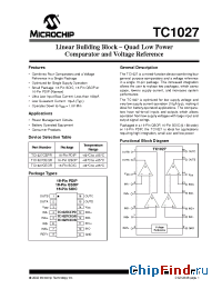 Datasheet TC1027CEPR manufacturer Microchip