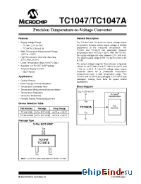 Datasheet TC1047AVNBTR manufacturer Microchip