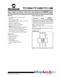 Datasheet TC1054-1.8VCT manufacturer Microchip