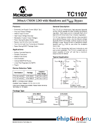 Datasheet TC1107-2.5VOA manufacturer Microchip