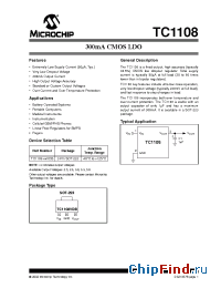 Datasheet TC1108-25VDB manufacturer Microchip