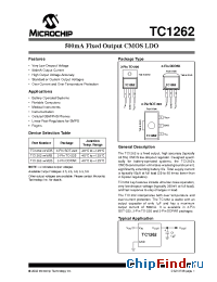 Datasheet TC1262-2.5VAB manufacturer Microchip