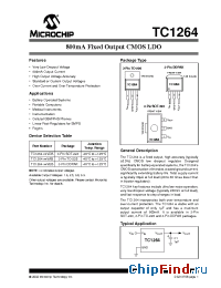 Datasheet TC1264-3.0VEB manufacturer Microchip