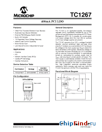 Datasheet TC1267 manufacturer Microchip