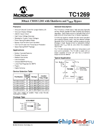 Datasheet TC1269-25VUA manufacturer Microchip