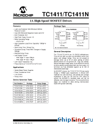 Datasheet TC1411EPA manufacturer Microchip