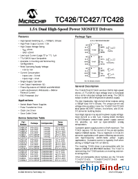 Datasheet TC426EPA manufacturer Microchip