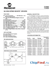 Datasheet TC4420COA manufacturer Microchip