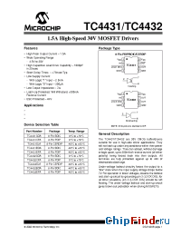 Datasheet TC4431 manufacturer Microchip