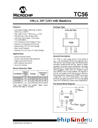 Datasheet TC563002ECT manufacturer Microchip