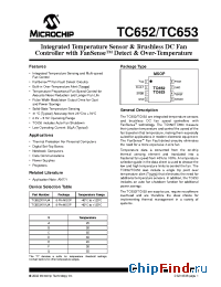 Datasheet TC652BFVUA manufacturer Microchip