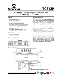 Datasheet TC7129CKW manufacturer Microchip