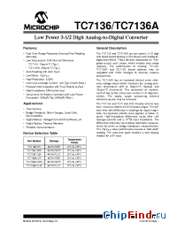 Datasheet TC7136CLW manufacturer Microchip