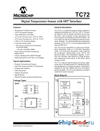 Datasheet TC72-2.8MMFTR manufacturer Microchip