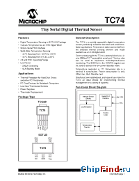 Datasheet TC74A1-50VAT manufacturer Microchip