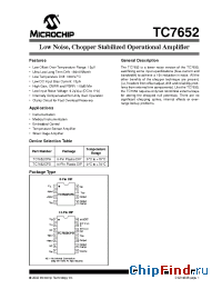 Datasheet TC7652 manufacturer Microchip
