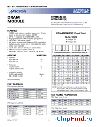 Datasheet MT16D832-6 manufacturer Micron