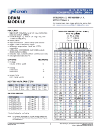 Datasheet MT16LD1664AG-5X manufacturer Micron