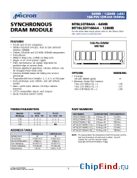 Datasheet MT16LSDT1664AG-13E_ производства Micron