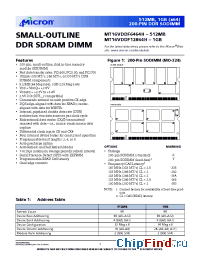 Datasheet MT16VDDF12864HG-262__ manufacturer Micron