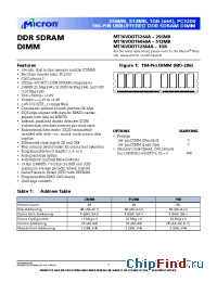 Datasheet MT16VDDT12864 manufacturer Micron