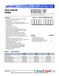 Datasheet MT16VDDT12864AG-40B__ manufacturer Micron