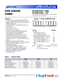 Datasheet MT16VDDT12864AY-335__ manufacturer Micron