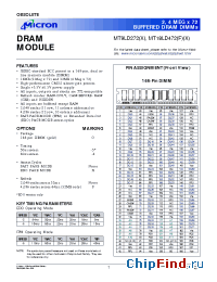 Datasheet MT18LD472G-xX manufacturer Micron