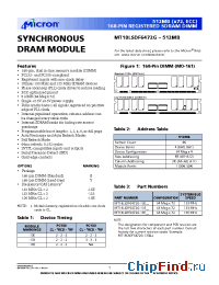 Datasheet MT18LSDF6472G-133 производства Micron