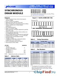 Datasheet MT18LSDT1672G-13E__ производства Micron