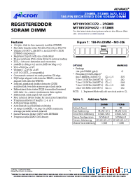Datasheet MT18VDDF3272 manufacturer Micron