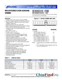 Datasheet MT18VDDF3272DG-265__ производства Micron
