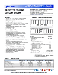 Datasheet MT18VDDT3272DIG-26A__ manufacturer Micron