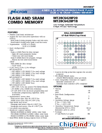 Datasheet MT28C6428P20 manufacturer Micron