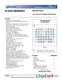 Datasheet MT28F322P3FJ-70BET manufacturer Micron