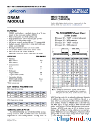 Datasheet MT2D132 manufacturer Micron