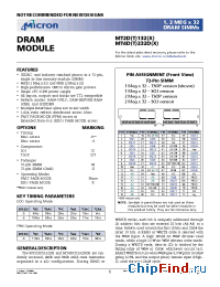 Datasheet MT2D132-5X manufacturer Micron
