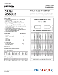 Datasheet MT2LD132H-6S manufacturer Micron