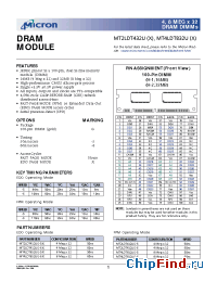 Datasheet MT2LDT432UG-5 manufacturer Micron