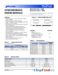 Datasheet MT2LSDT132 manufacturer Micron