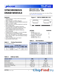 Datasheet MT2LSDT132UG-8_ manufacturer Micron