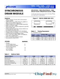 Datasheet MT2LSDT432U manufacturer Micron