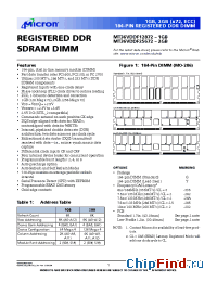 Datasheet MT36VDDF12872 manufacturer Micron