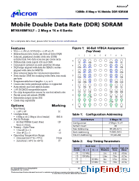 Datasheet MT46H8M16LF производства Micron