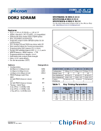 Datasheet MT47H16M16BG-37E manufacturer Micron