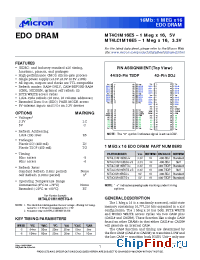 Datasheet MT4LC1M16E5DJ-5S manufacturer Micron